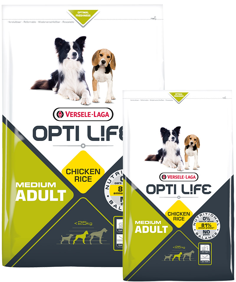 Opti Life Medium Adult Chicken & Rice